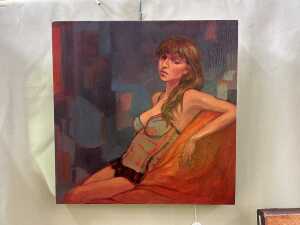 Roz McQuillan, The Morning After. Oil painting on canvas