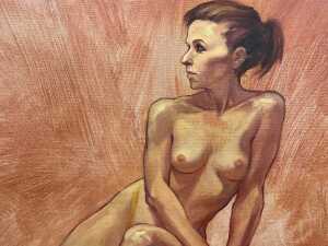 Roz McQuillan, Annie. Oil painting on linen - 2