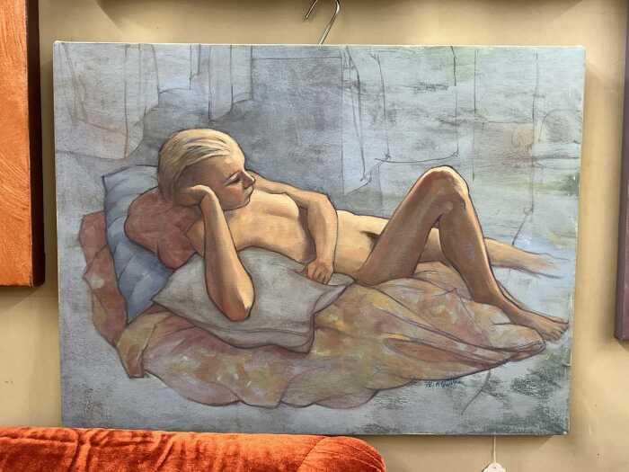 Roz McQuillan, Terese at Rest. Oil on canvas
