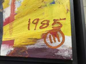 Artist unknown (Roar Studios), primary colour torso triptych, 1985 (3). Three oil paintings on canvas - 5