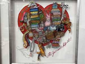 Charles Fazzino (1955-), The Girl Can't Help It, 101/200. Mixed media 3D collage - 2