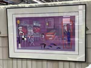 Josh Agle AKA Shag (1963-), Three Black Crows, 56/150. Silkscreen print on paper. Together with 'Supersonic Swingers' book