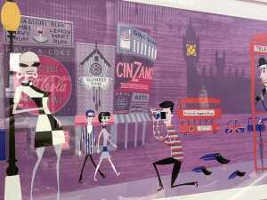 Josh Agle AKA Shag (1963-), Three Black Crows, 56/150. Silkscreen print on paper. Together with 'Supersonic Swingers' book - 2