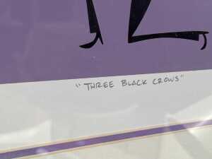Josh Agle AKA Shag (1963-), Three Black Crows, 56/150. Silkscreen print on paper. Together with 'Supersonic Swingers' book - 3