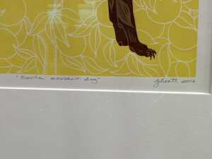 Gwen Scott, Sevilla Souvenir Dog, 2014, 10/12. Linocut print on paper - 3