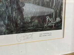 Kevin Charles (Pro) Hart (1928-2006), Waterbirds/The Swamp, 1984. Framed print on paper - 5