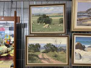 Br. Don Gallagher, landscapes (2). Two oil paintings on board