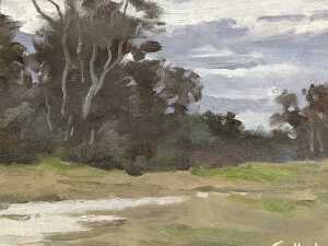 Br. Don Gallagher, Near Lake Coila. Oil painting on board - 2