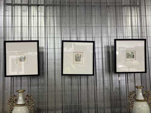 Artist unknown, set of three Venetian Carnival engravings on paper (3).