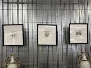 Artist unknown, set of three Venetian Carnival engravings on paper (3).