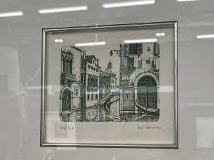 Artist unknown, set of three Venetian Carnival engravings on paper (3). - 4