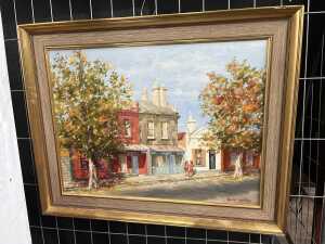 Keith Martin, terrace houses, 1973. Oil painting on board - 2