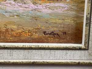 John Pointon (1936-), Opal Country Lightning Ridge, 1973. Oil painting on board - 3