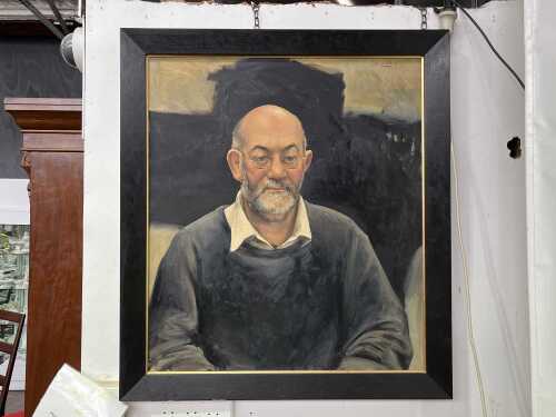 Peter Churcher (1964-), Portrait of Rick Amor, 2004. Oil painting on linen