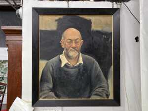 Peter Churcher (1964-), Portrait of Rick Amor, 2004. Oil painting on linen