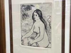 After Pierre-Auguste Renoir (1841-1919), Woman Bathing, Seated. Etching on paper - 2