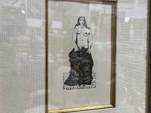 After Pablo Picasso, nude woman from 'Suite 347'. Etching on paper - 2