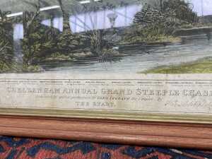 After Charles Hunt, Cheltenham Annual Grand Steeple Chase, 1841. Antique print on paper - 3