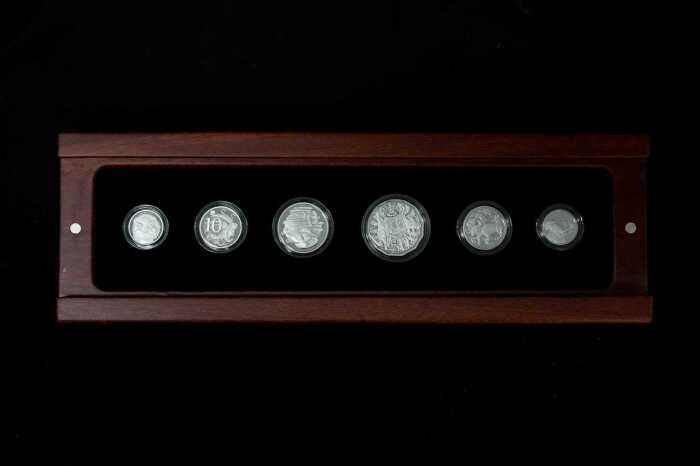 Australian 2013 silver proof coin set, 61.62g