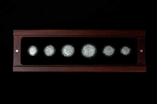 Australian 2013 silver proof coin set, 61.62g