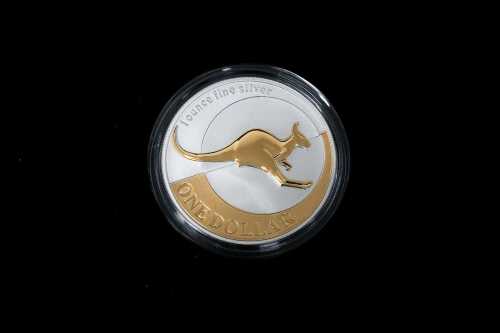 2004 Kangaroo silver proof coin, 1oz