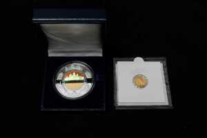 Seven Wonders of the World, Angkor Wat Cambodia silver and gold proof coins