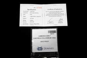 Seven Wonders of the World, Colloseum Italy silver and gold proof coins - 6
