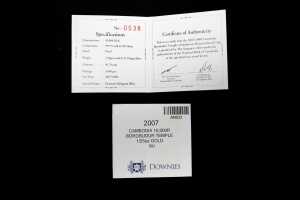 Seven Wonders of the World, Borobudur Indonesia silver and gold proof coins - 6