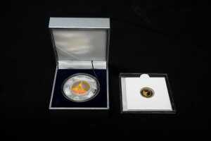 Seven Wonders of the World, Shwedagon Pagoda Myanmar silver and gold proof coins