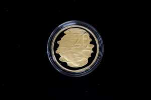 Australian 2013 20c proof gold coin, 24.36g