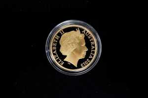 Australian 2013 20c proof gold coin, 24.36g - 2