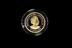Australian sovereign, 2021 gold proof coin, 15.98g - 2