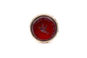An antique carnelian seal in 9 carat yellow gold - 2