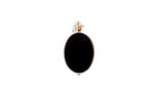 An antique oval locket in 9 carat yellow gold - 2
