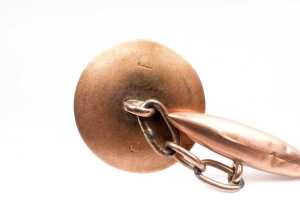 A pair of antique cufflinks in 9 carat yellow gold - 3