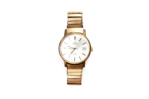 A vintage Omega Geneve automatic watch