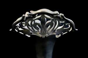 Art Nouveau sterling silver vase, weight 180g - 2