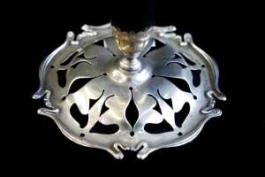 Art Nouveau sterling silver vase, weight 180g - 3