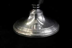 Weighted English sterling silver candle holder - 2
