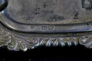Antique English sterling silver toast rack, weight 336g - 4