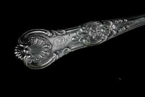 William IV English sterling silver fish slice, weight 223g - 3