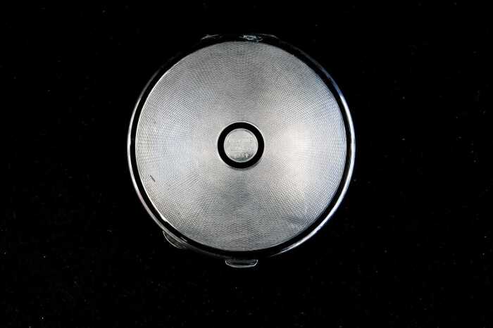 Art Deco English sterling silver compact