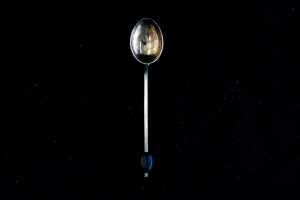 Set of six English sterling silver coffee spoons - 3