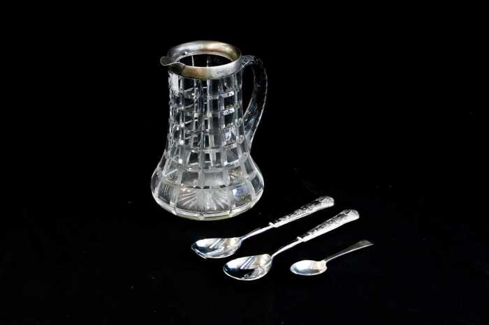 English sterling silver and sterling mounted pieces