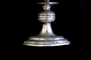 Silver footed dish, weight 880g - 3