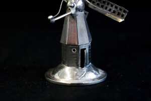 Pair of Dutch 833 silver miniature windmill figures - 3