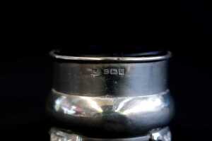 Two English sterling silver condiment pots, weight of silver 59g - 5
