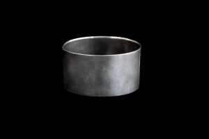 Two sterling silver napkin rings, weight 37g - 2