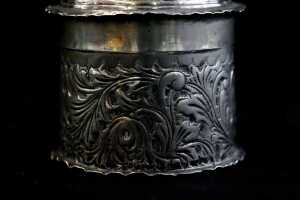 Victorian English sterling silver box, weight 71g - 2