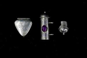Group of sterling silver and silver mounted pieces - 3